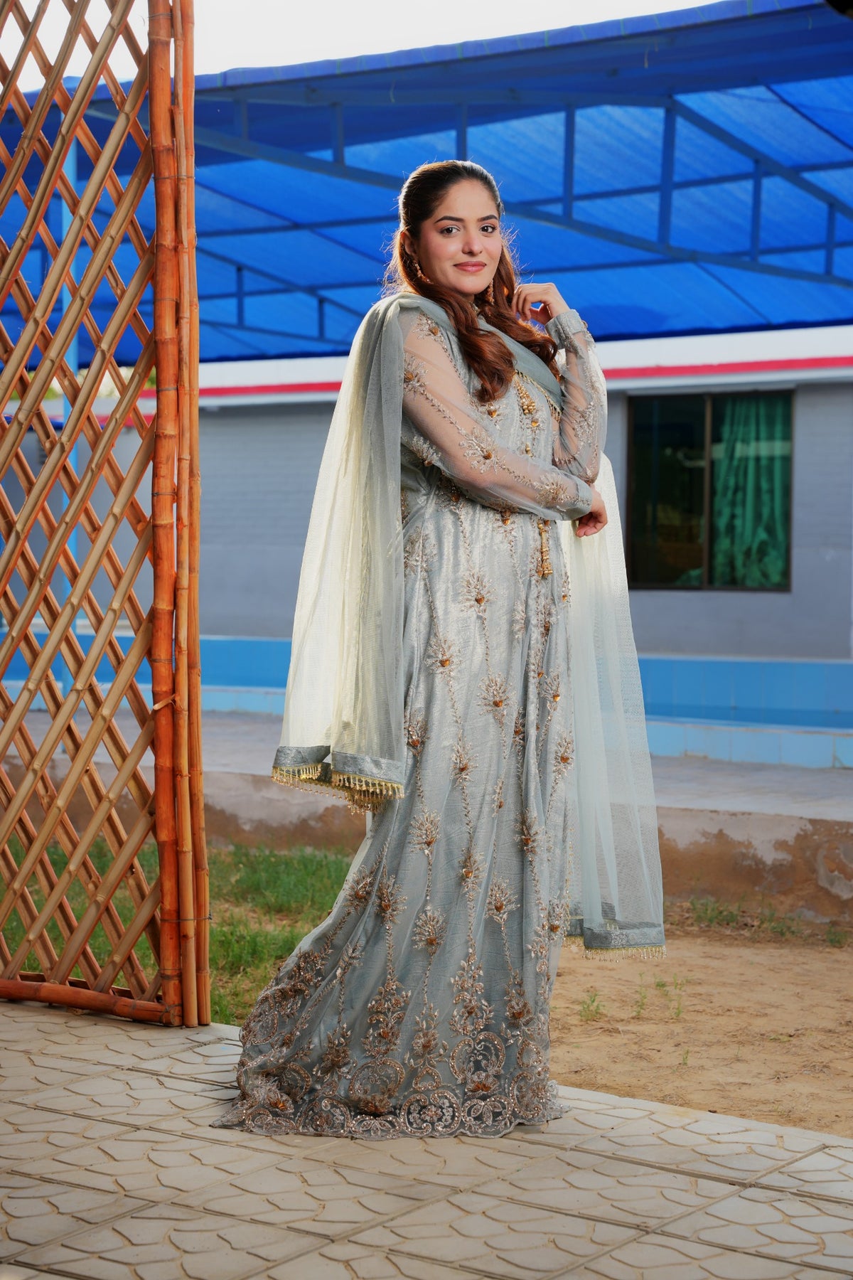 Urooj ferozi formal set — side view